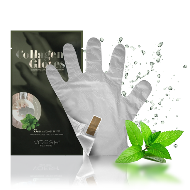 VOESH NEW YORK Collagen Gloves - Phyoto-Collagen Gloves Enriched w/ Herb Extract