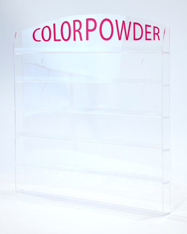 Cre8tion Acrylic Wall-Mounted Rack for Color Powders (IN STORE PURCHASE ONLY)
