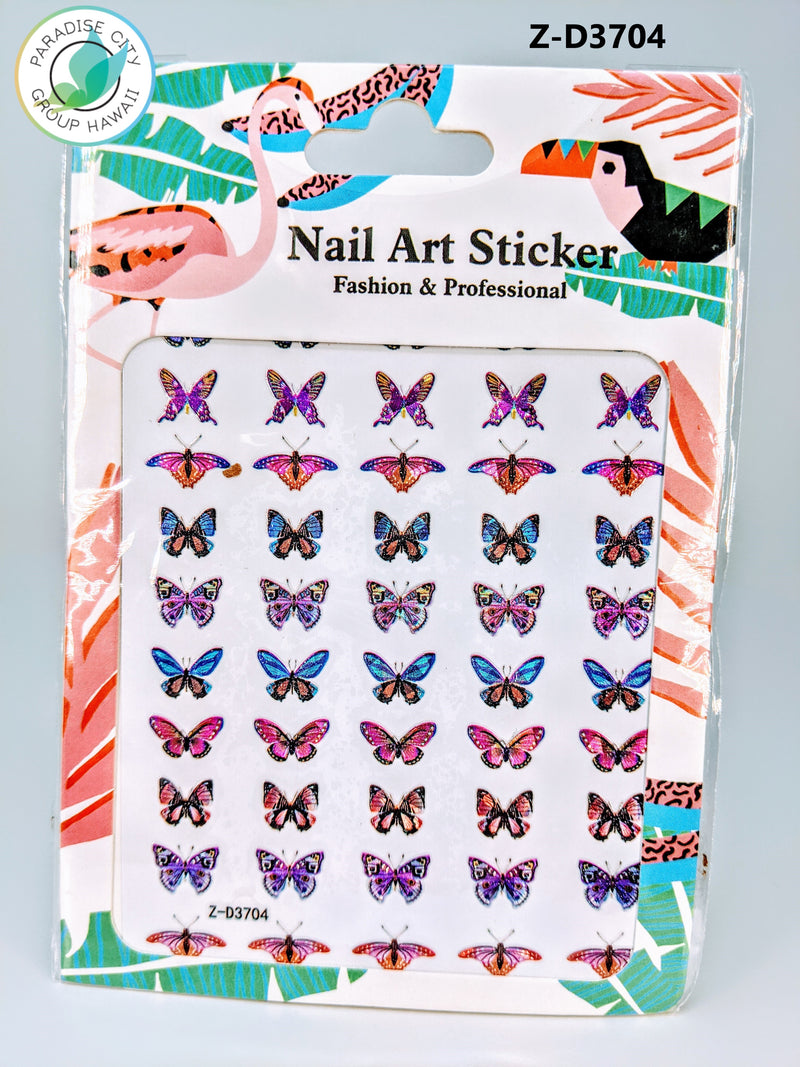 Butterfly Sticker Nail Art