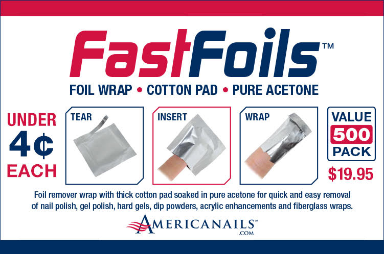 Americanails FastFoils Foil Wrap - 500/100 Count (IN STORE PURCHASE ONLY)