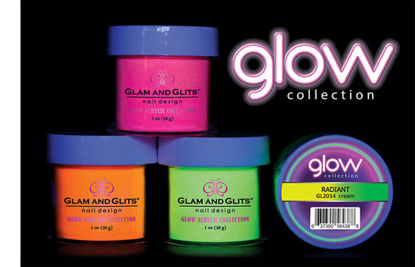 Glam and Glits Acrylic Glow in The Dark Nail Powder Gl2028 Afterglow 1oz  for sale online