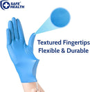 Safe Health Nitrile Examination Gloves (Royal Blue)