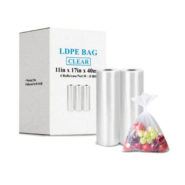 TP-Plastic - Low-Density Polyethylene - Clear - Produce Bags - Paraffin Bags