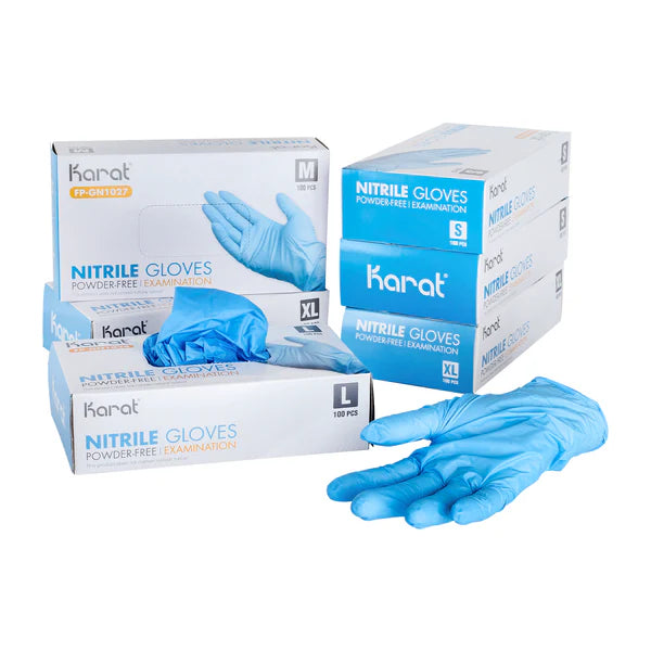 Karat Nitrile Powder-Free Gloves