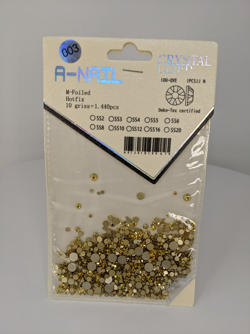 A-Nail Crystal M-Foiled Hot fix 1440pcs