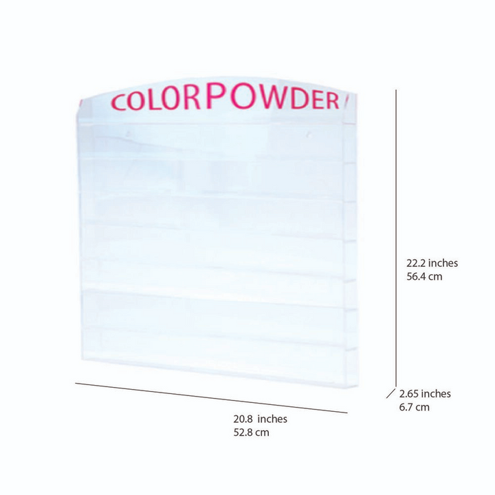 Cre8tion Acrylic Wall-Mounted Rack for Color Powders (IN STORE PURCHASE ONLY)