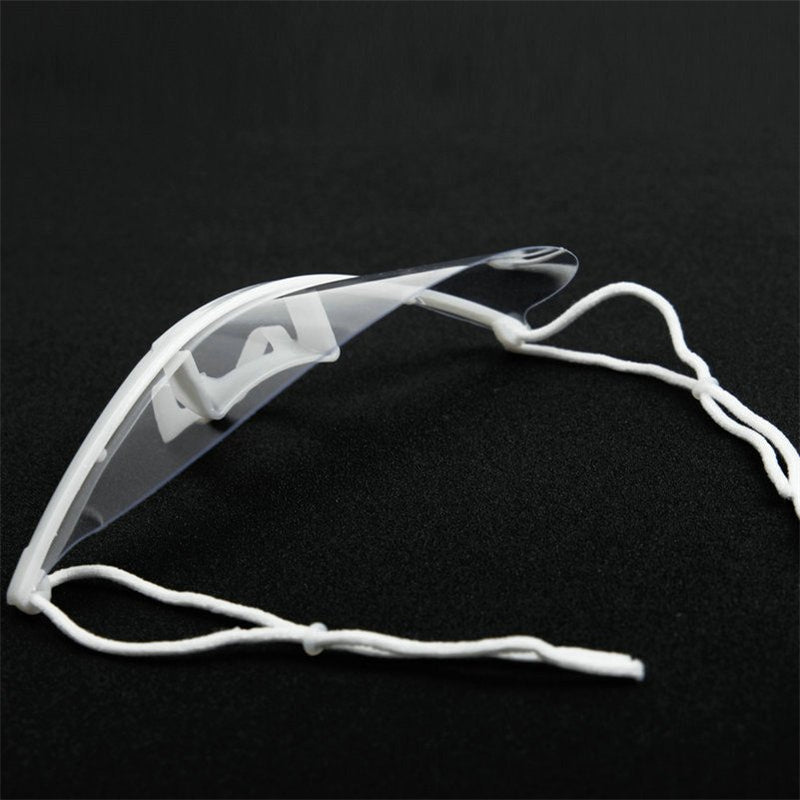 Spit Guard Mouth Mask With Transparent Screen