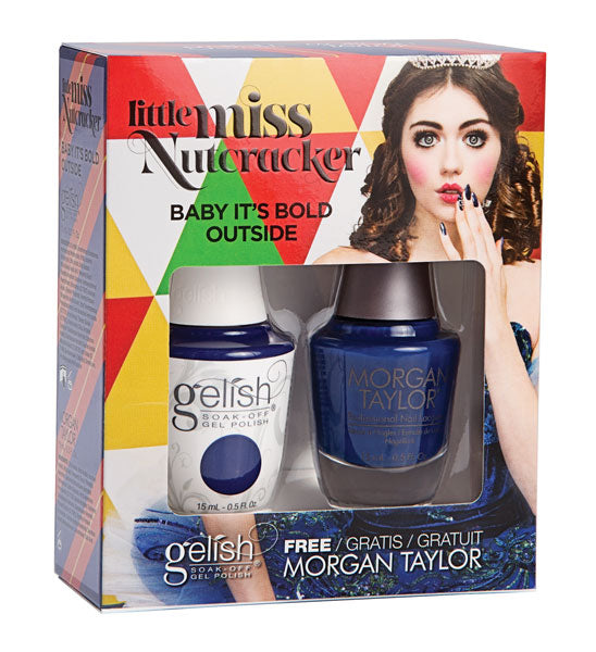 Gelish Little Miss Nutcracker Matching Gel Polish & Nail Lacquer -  Baby It's Bold Outside