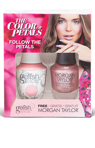Gelish Two Of A Kind The Color Of Petals Collection Gel Polish & Nail Lacquer Matching Set  - Holiday & Winter 2018