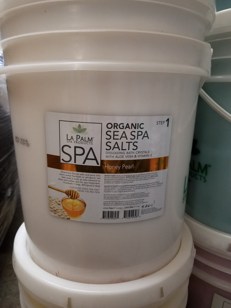 La Palm - ORGANIC  VITAMIN SEA SPA SALTS Honey Pearl 5 Gallon