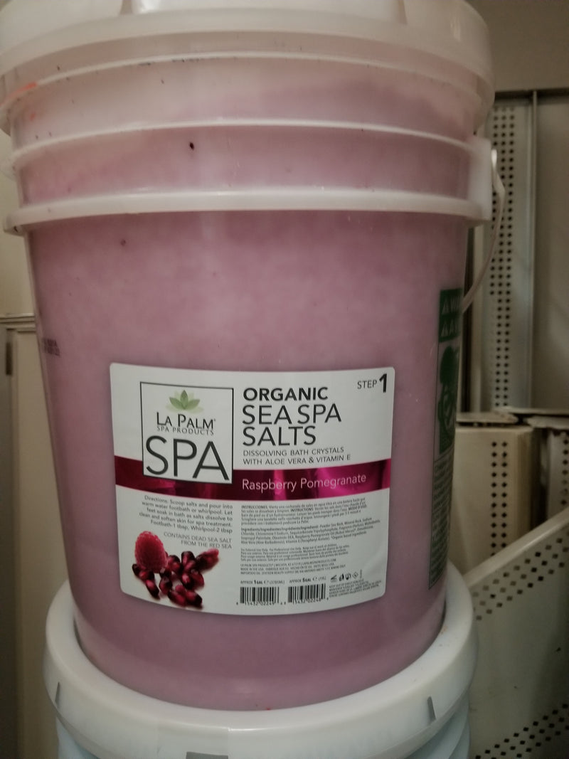 La Palm - ORGANIC  VITAMIN SEA SPA SALTS Raspberry Pomegranate 5 Gallon