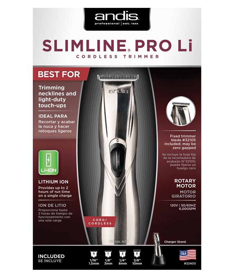 Andis - Slimline® Pro Li T-Blade Trimmer Chrome