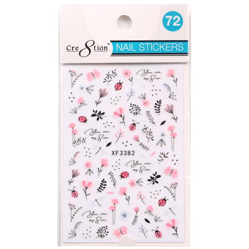 Cre8tion Nail Art Sticker Flower 72