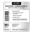 Master® Cordless Replacement Blade, Carbon Steel Size 000-1