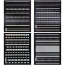 BMC 8 Sheet Holographic Nail Art Manicure Vinyl Guide Stickers - Holo Strips
