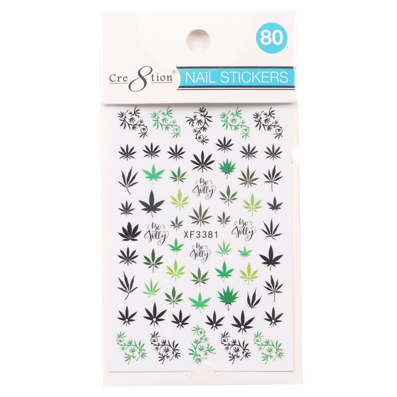 Cre8tion Nail Art Sticker Leaves 80