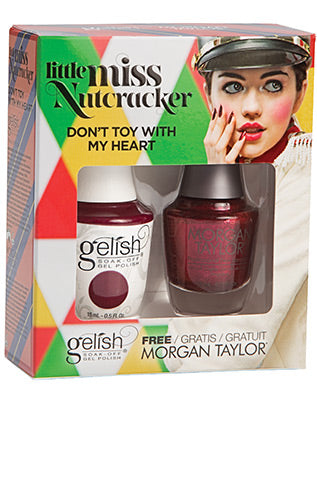 Gelish Little Miss Nutcracker Matching Gel Polish & Nail Lacquer - Don't Toy With My Heart