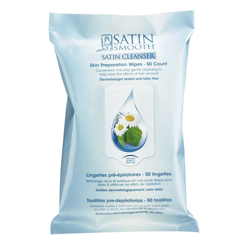 Satin Smooth - Skin Preparation Wipes 50 count