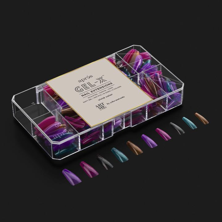 ArtMe x Aprés Gel-X Tips - Vivid Color - Sculpted Coffin Long