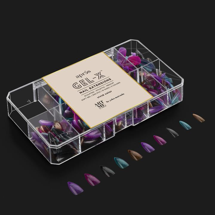 ArtMe x Aprés Gel-X Tips - Vivid Color - Sculpted Stiletto Medium