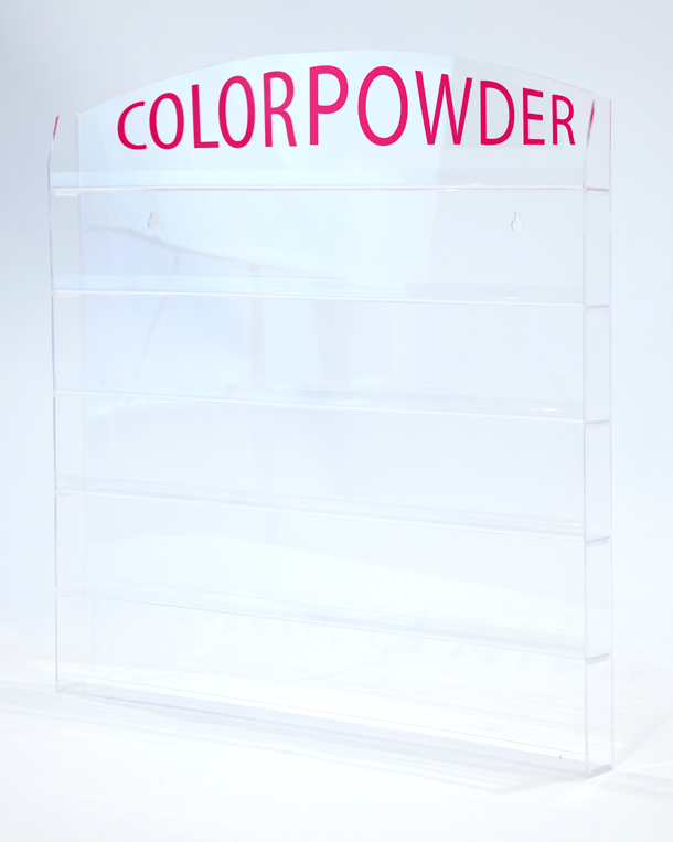 Cre8tion Acrylic Wall-Mounted Rack for Color Powders (IN STORE PURCHAS