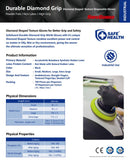 SAFE HEALTH EvolGuard Industrial Diamond Grip Textured Black Nitrile Disposable Gloves