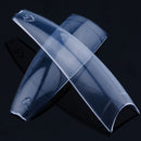Lamour Coffin Nail Tips | Edgy Square Shape - Clear Color - Box 100 tips
