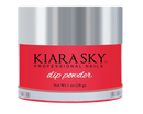 Kiara Sky Glow Dip Powder - DG101 - RED HOT GLO