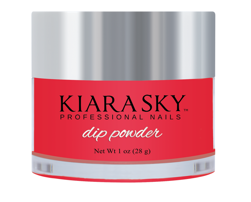 Kiara Sky Glow Dip Powder - DG101 - RED HOT GLO