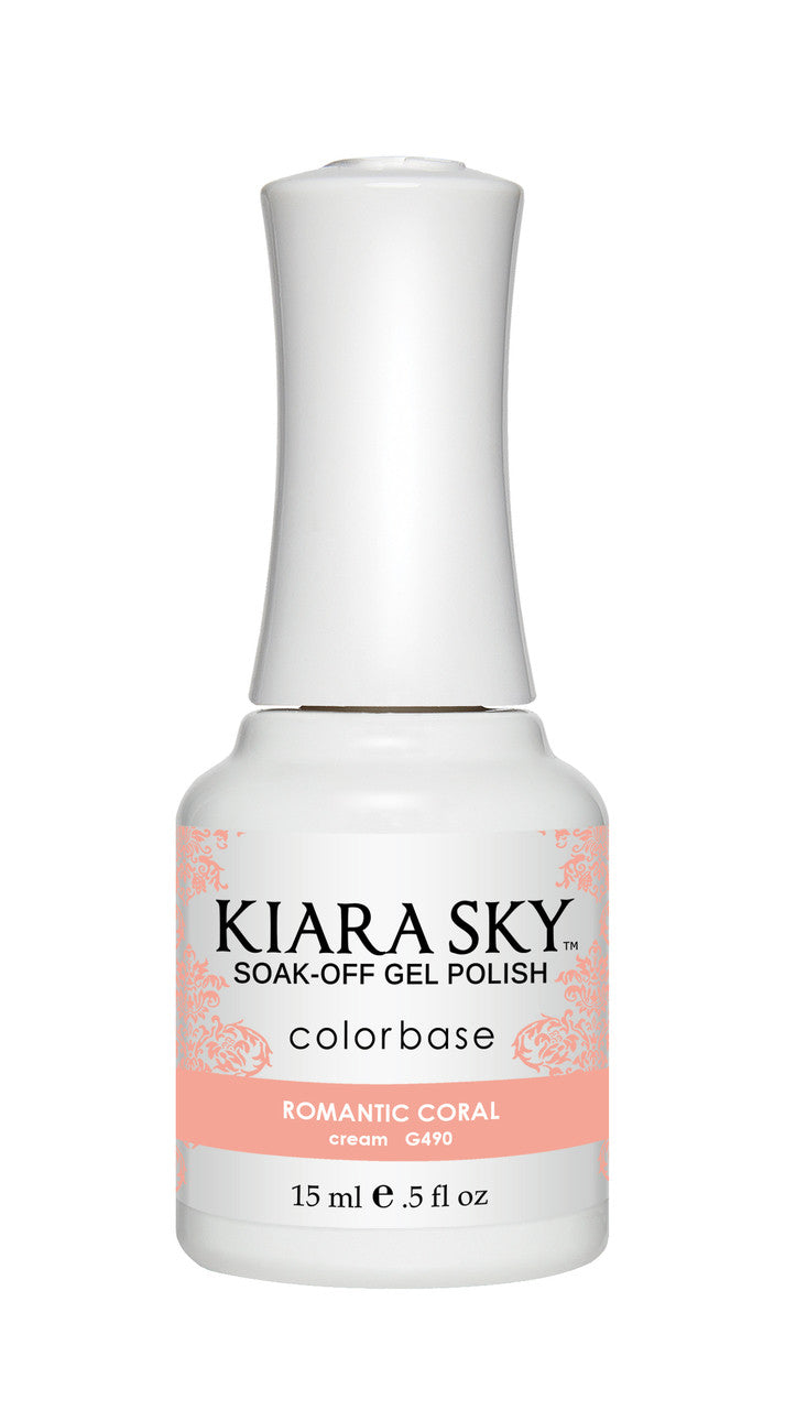Kiara Sky Gel Polish - G490 ROMANTIC CORAL