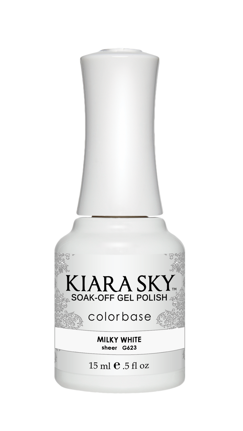 Kiara Sky Gel Polish - G623 MILKY WHITE