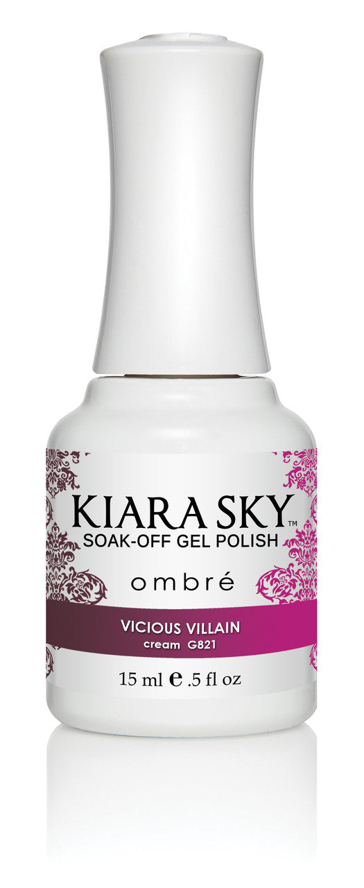 Kiara Sky Gel Polish Ombre - G821 VICIOUS VILLAIN