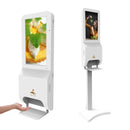 Hand Sanitizer Dispenser with LCD Digital Signage & Body Temperature Reading