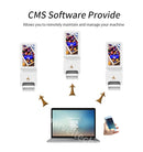 Hand Sanitizer Dispenser with LCD Digital Signage & Body Temperature Reading