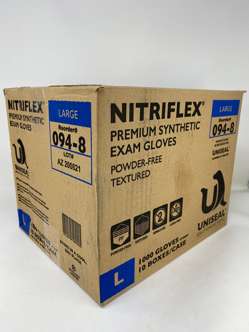 Uniseal Nitriflex Nitrile Exam Gloves Powder-Free