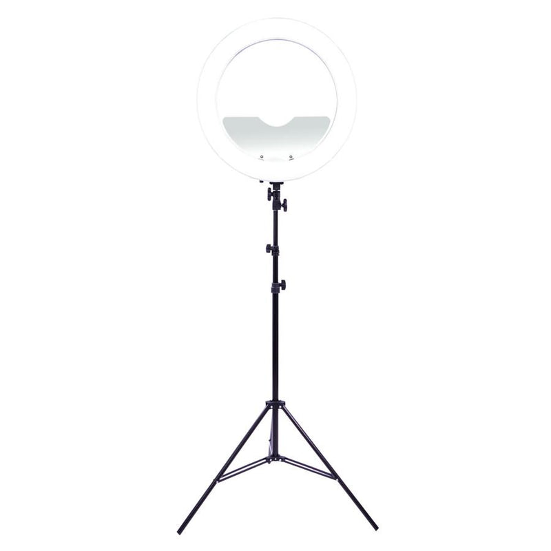 Impressions 18-Inch Dimmable LED Vanity Studio Ring Light w/ Stand, Bag & Accessories