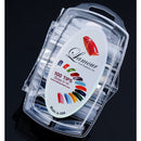 Lamour Stiletto Nail Tips | Edgy Square Shape - Clear Color - Box 100 tips