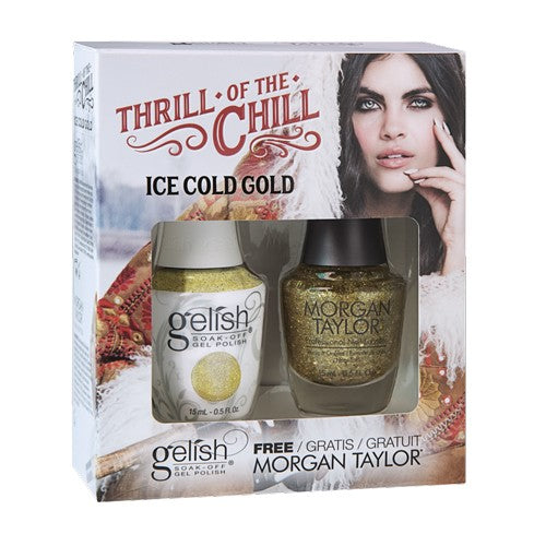 Gelish Thrill Of The Chill Matching - Ice Cold Gold