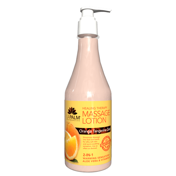La Palm - Organic Healing Therapy Massage Lotion - Orange Tangerine Ze