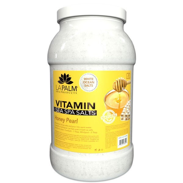 La Palm - ORGANIC  VITAMIN SEA SPA SALTS Honey Pearl 1 Gallon