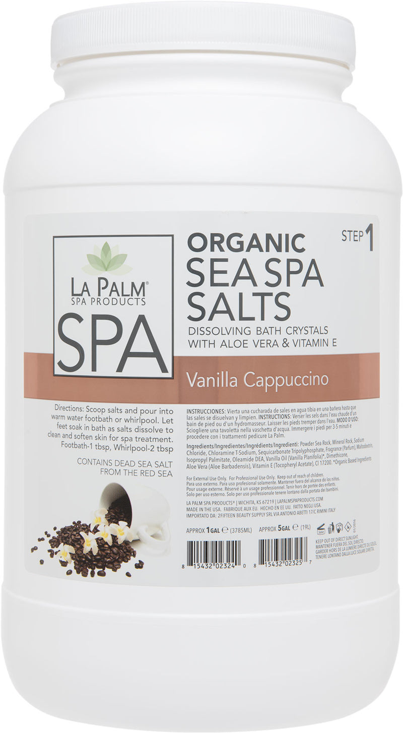 La Palm - ORGANIC  SEA SPA SALTS Vanilla Cappuccino