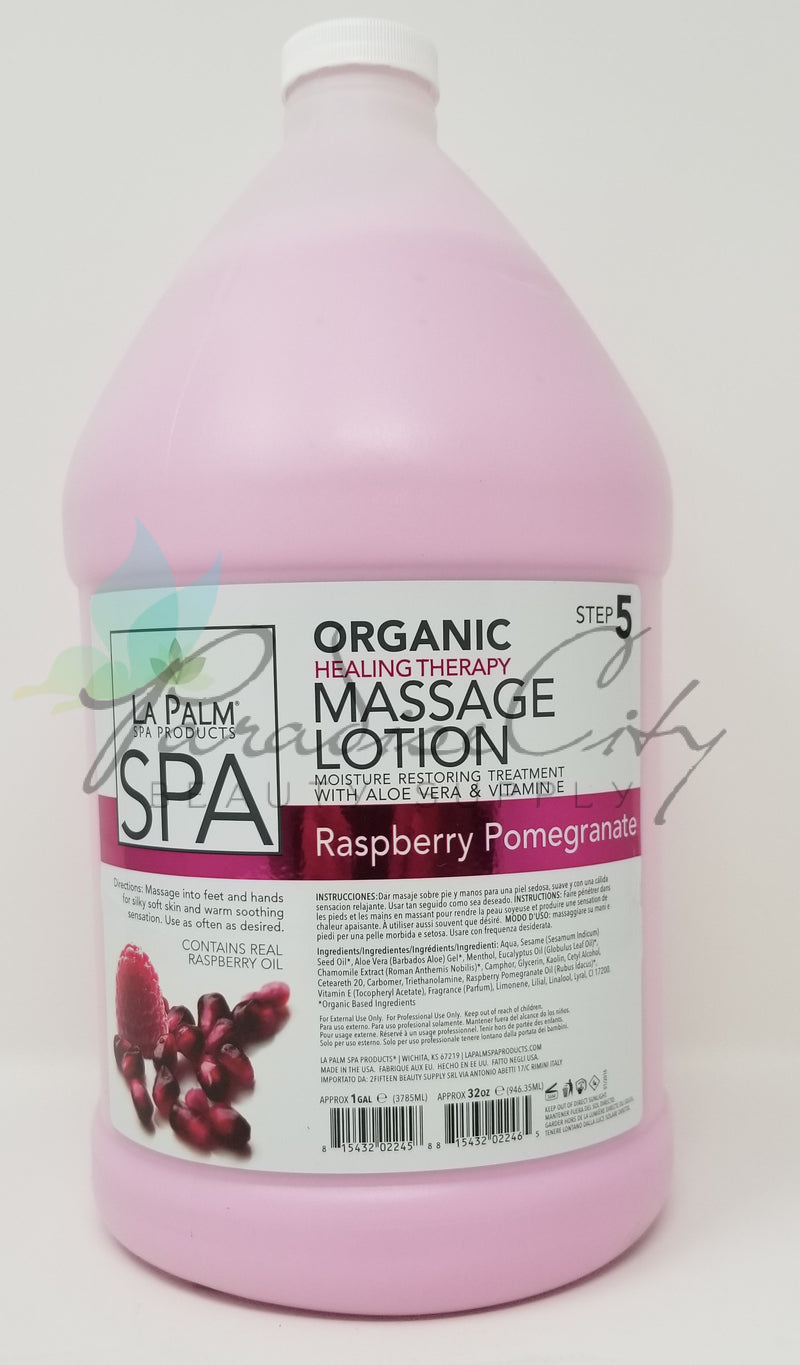 La Palm - Organic Healing Thearapy Massage Lotion Raspberry Pomegranate