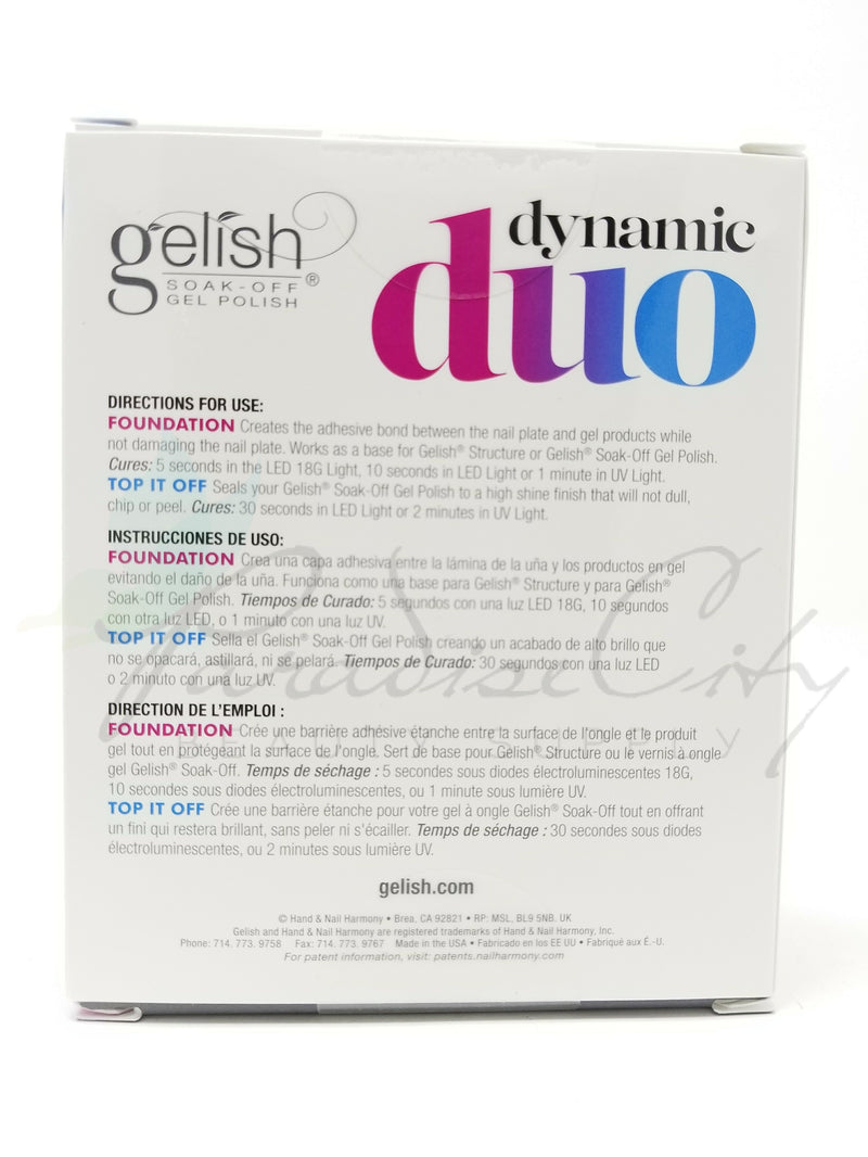 Gelish Dynamic Duo - Foundation & Top It Off