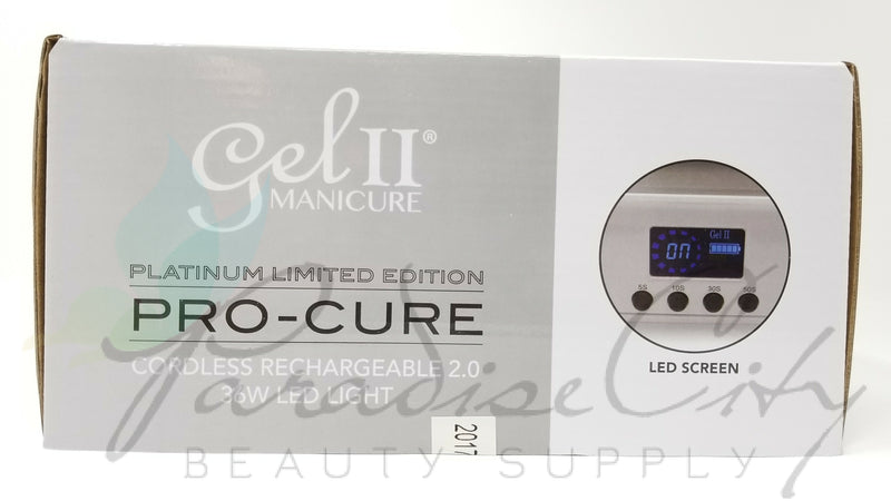 La Palm - Gel II Limited Edition Shimmer Platinum Pro-Cure 2.0 Cordless Rechargeable Lamp