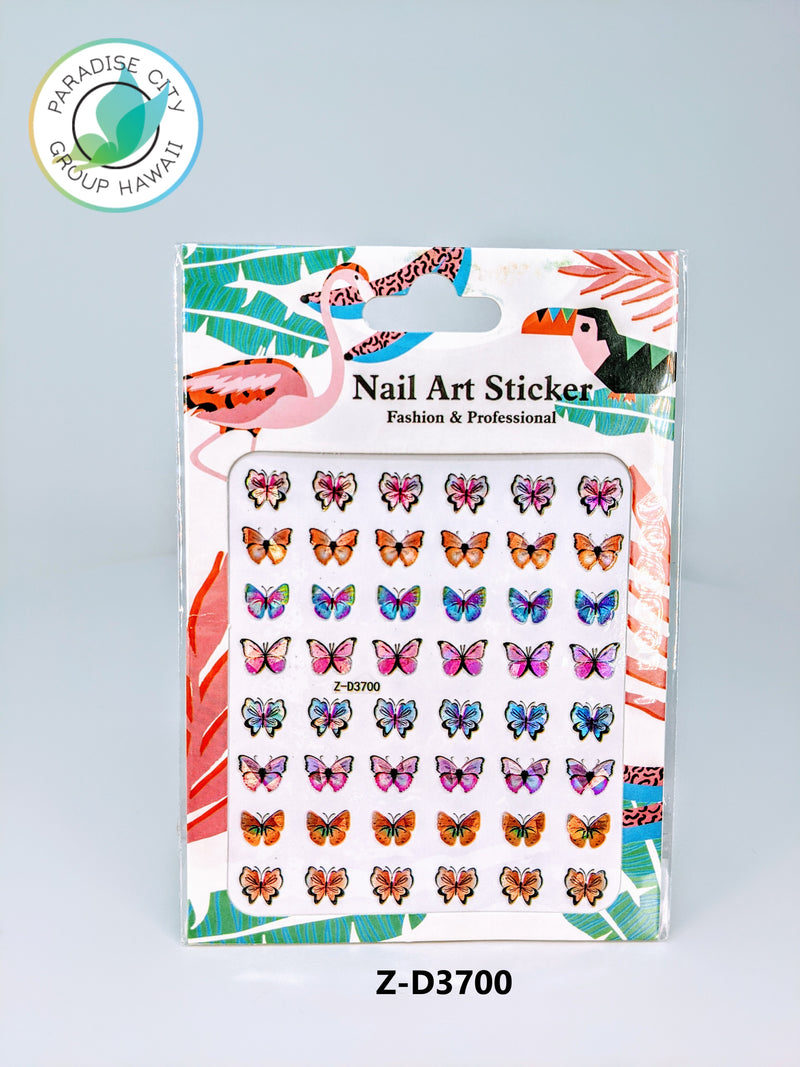 Butterfly Sticker Nail Art