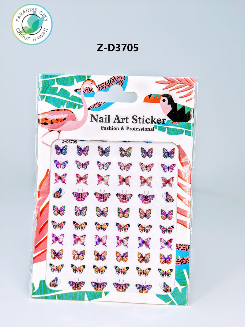 Butterfly Sticker Nail Art