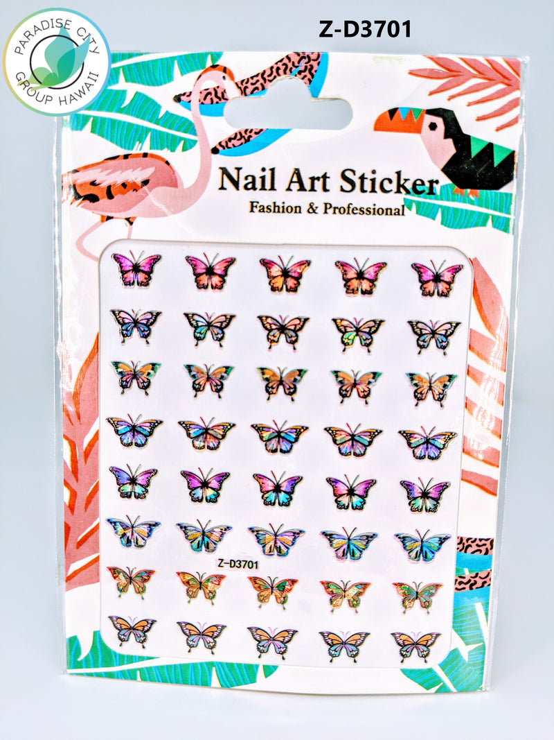 Butterfly Sticker Nail Art