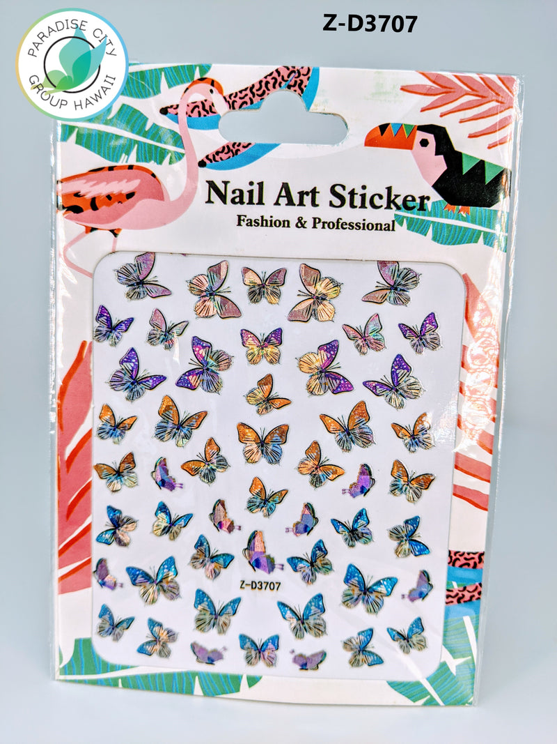 Butterfly Sticker Nail Art