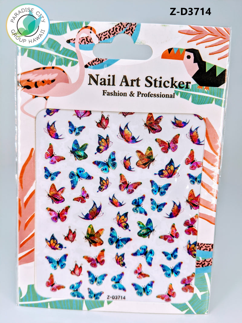 Butterfly Sticker Nail Art