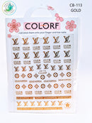 COLORF Designer Sticker Nail Art